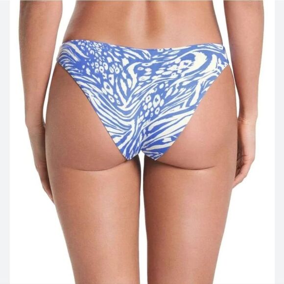 Maaji Iris Wild Daydream Reversible Bralette thin Side Bikini Bottom Size Small - Picture 16 of 16